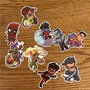 Marvel/ dc stickers